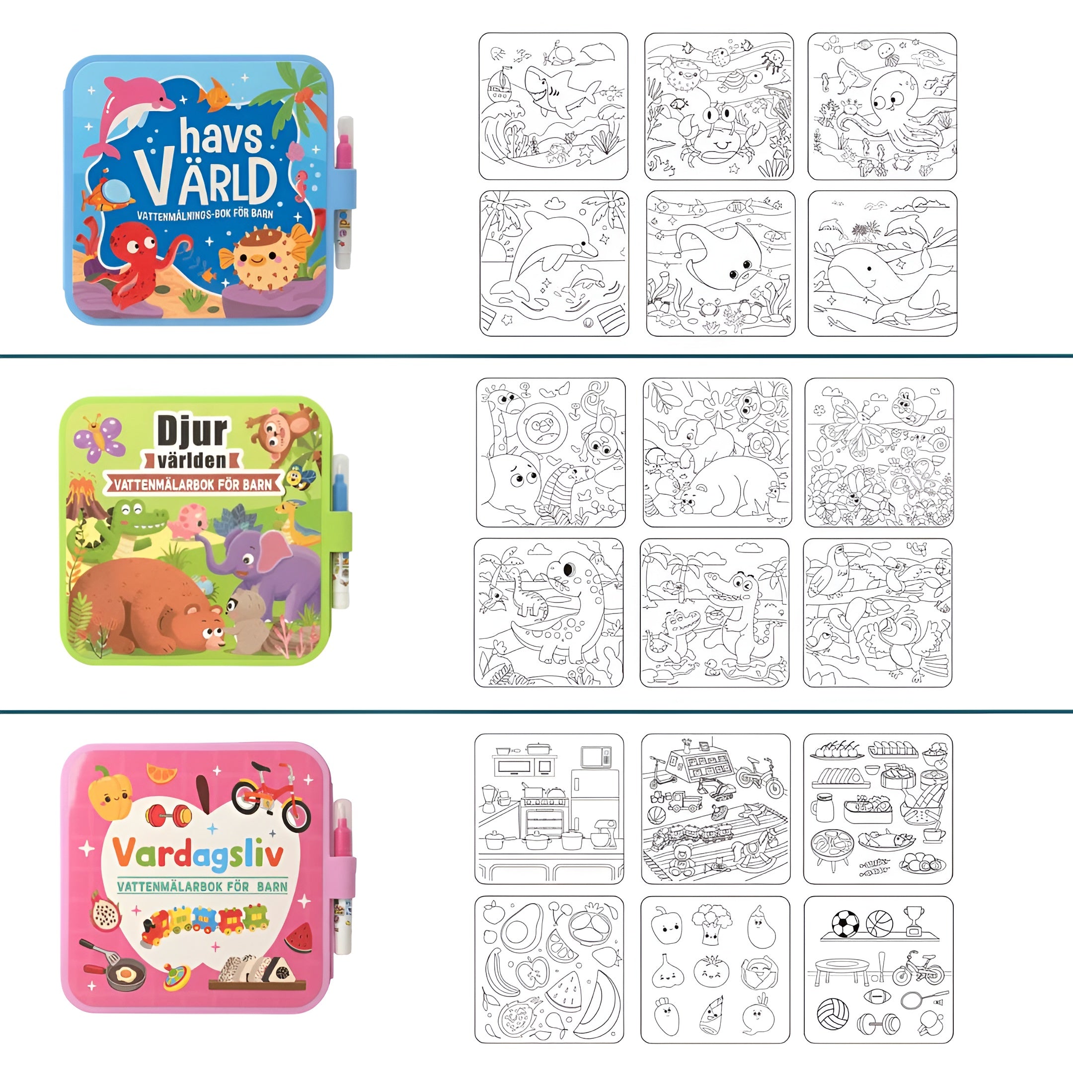 PH Montessori Vattenmålarbok - Undvik kladd och farliga färgämnen