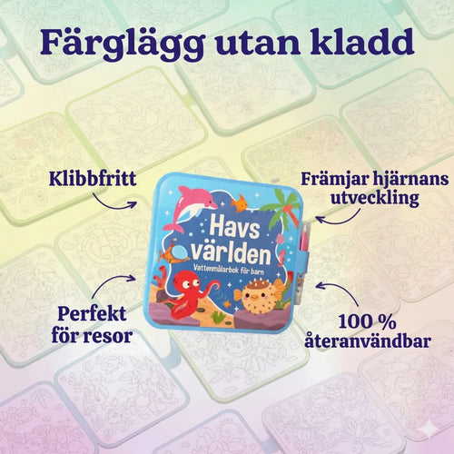 PH Montessori Vattenmålarbok - Undvik kladd och farliga färgämnen